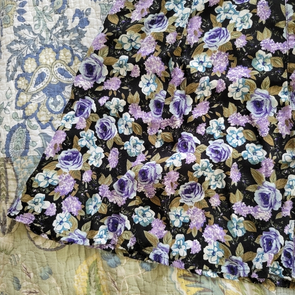 Forever 21 | Y2K Floral Button-Up Skater Skirt - Picture 3 of 6